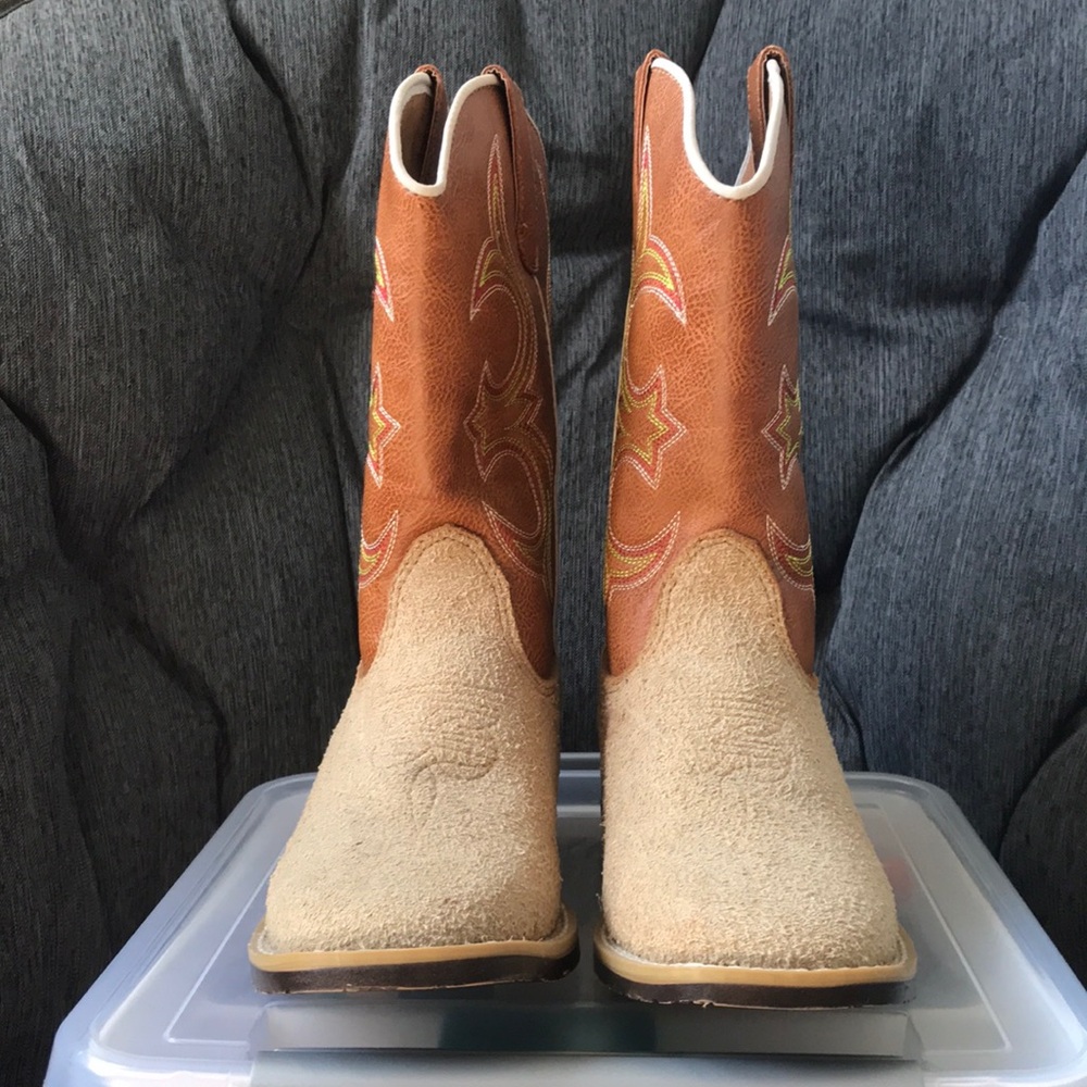 Dbl Barrel Youth Cowboy Boots Size 1, Never worn